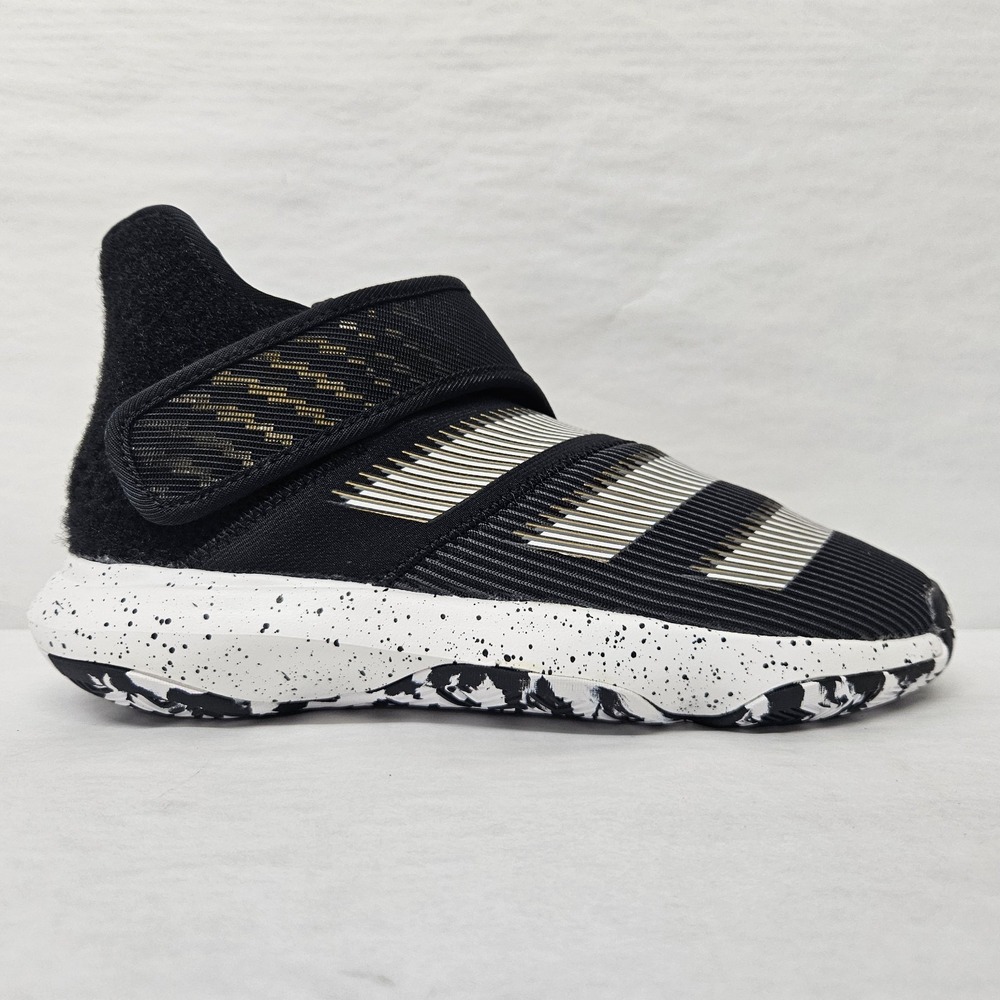 Adidas Harden B/E 3 J Basketball Shoes EH1986 Black White Gold Kids Size 6.5 - Picture 11 of 11